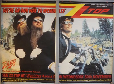 Lot 560 - ZZ TOP: 'We're on Our Way to Wembley' 2x 40" x...