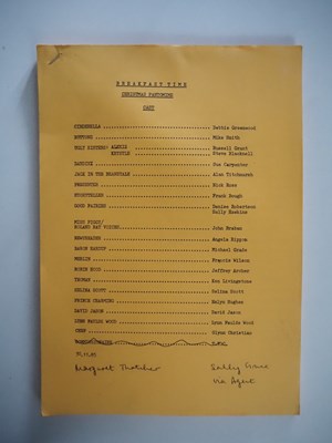 Lot 67 - BBC BREAKFAST TIME (1985) A complete script...