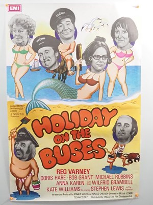 Lot 73 - HOLIDAY ON THE BUSES (1973) - UK one sheet...