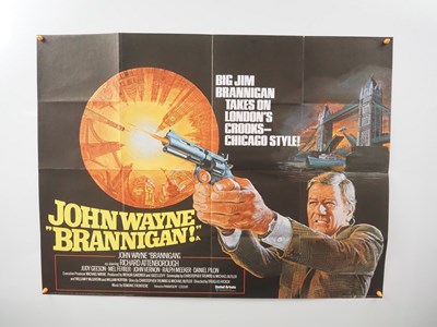 Lot 98 - BRANNIGAN (1975) UK Quad film poster - Brian...