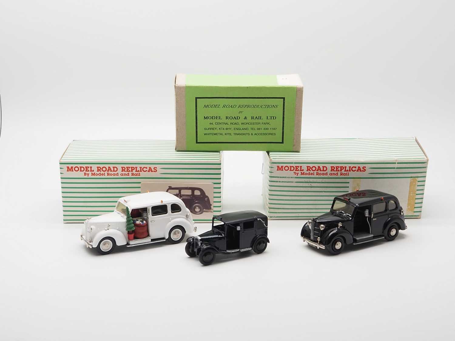 Lot 17 - A trio of hand built white metal models by...
