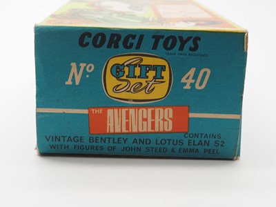 Lot 35 - A CORGI Gift Set 40 (GS40) 'The Avengers' with...