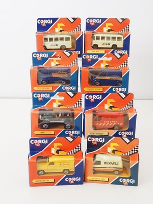 Lot 44 - A mixed group of boxed diecast vans, buses,...