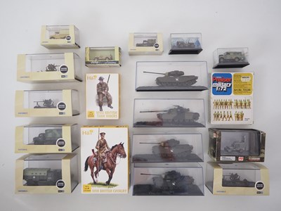 Lot 51 - A group of 1:76 and 1:72 military vehicles and...