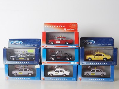 Lot 53 - A group of 1:43 scale diecast model Taxis by...