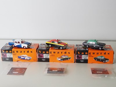 Lot 53 - A group of 1:43 scale diecast model Taxis by...