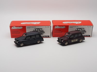 Lot 93 - A pair of hand built 1:43 scale white metal...