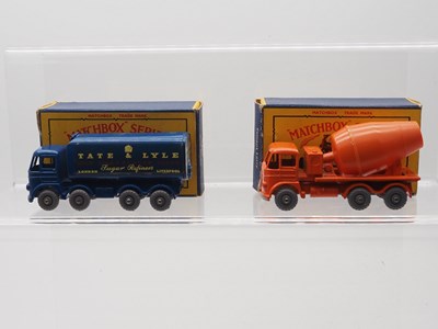 Lot 109 - A pair of MATCHBOX Regular Wheels lorries,...