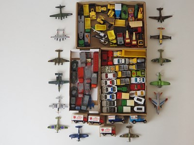 Lot 118 - A large group of playworn diecast vehicles and...