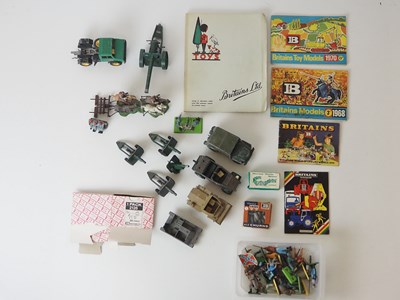 Lot 119 - A quantity of unboxed BRITAINS figures and...