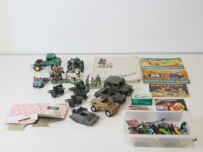 Lot 119 - A quantity of unboxed BRITAINS figures and...