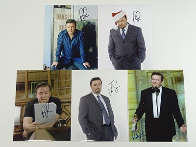 Lot 96 - RICKY GERVAIS - A group of signed colour...