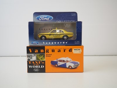Lot 124 - A group of 1:43 scale diecast model Taxis by...
