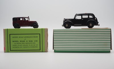 Lot 133 - A pair of hand built white metal models by...