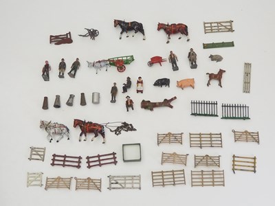 Lot 193 - A mixed group of hand painted lead figures,...