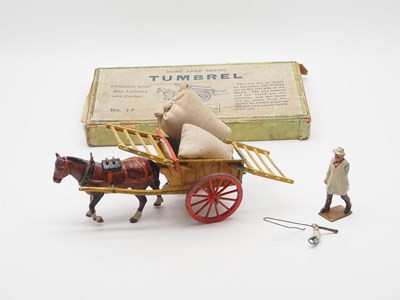 Lot 194 - A BRITAINS Set 4F 'Tumbrel Cart' (Pre War...