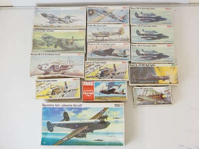 Lot 204 - A group of FROG 1:72 scale military aircraft...