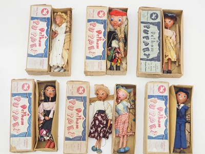 Lot 215 - A mixed group of original early PELHAM PUPPETS...