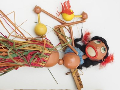 Lot 222 - A pair of original Wonky Toys PELHAM PUPPET...