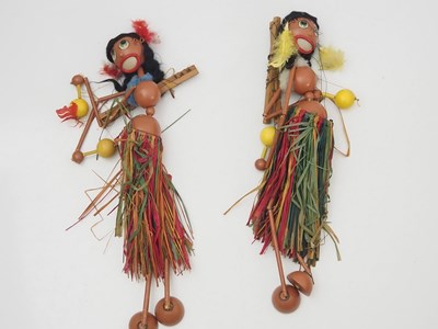 Lot 222 - A pair of original Wonky Toys PELHAM PUPPET...