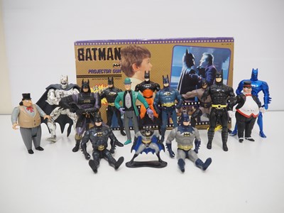 Lot 284 - A group of Batman related figures and toys to...