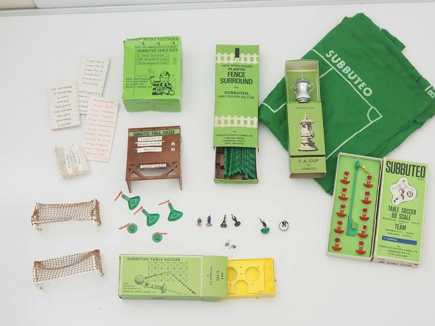 Lot 287 - A quantity of SUBBUTEO soccer accessories and...
