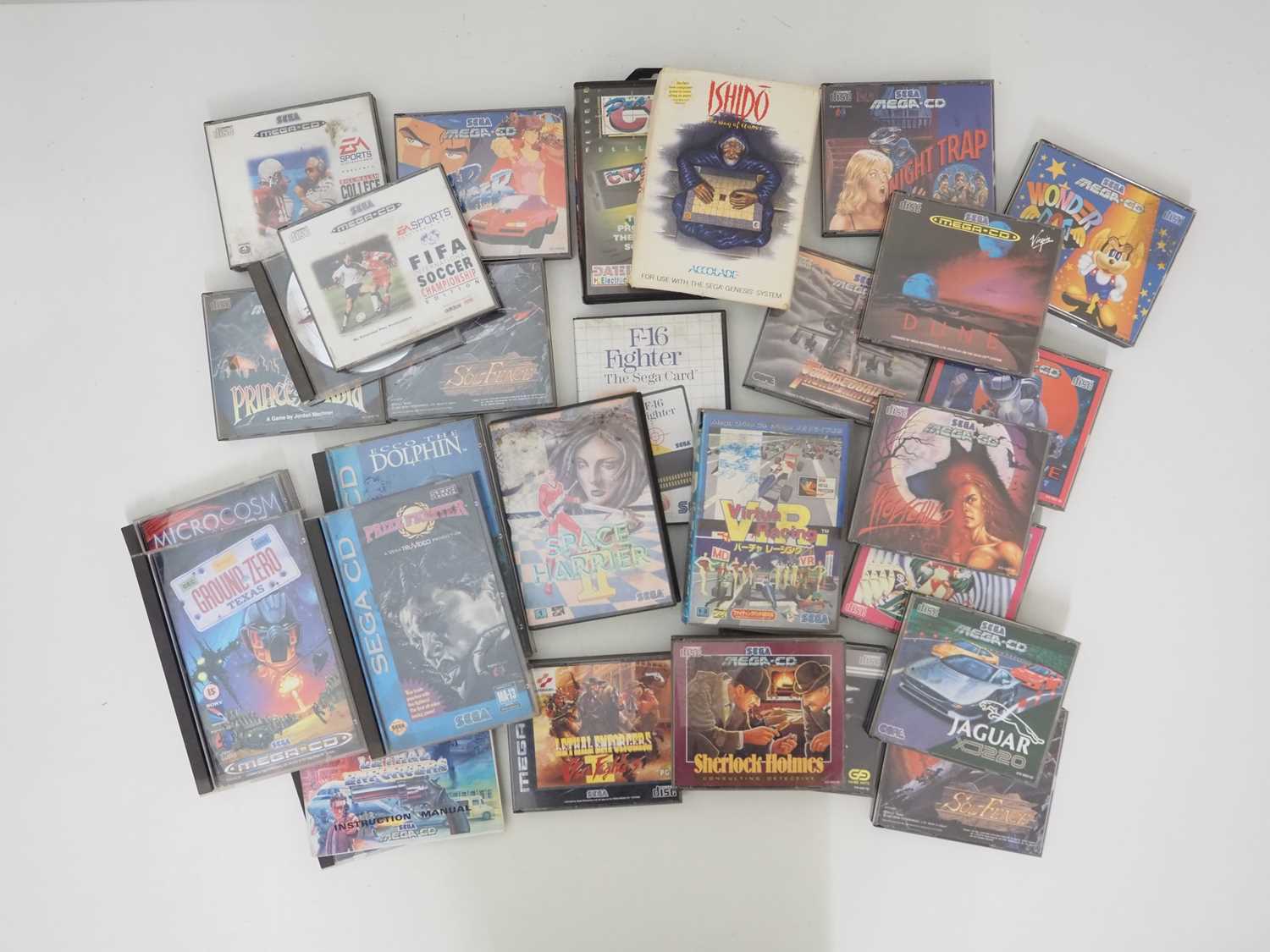 Lot 295 - A large quantity of games for the Sega Mega...