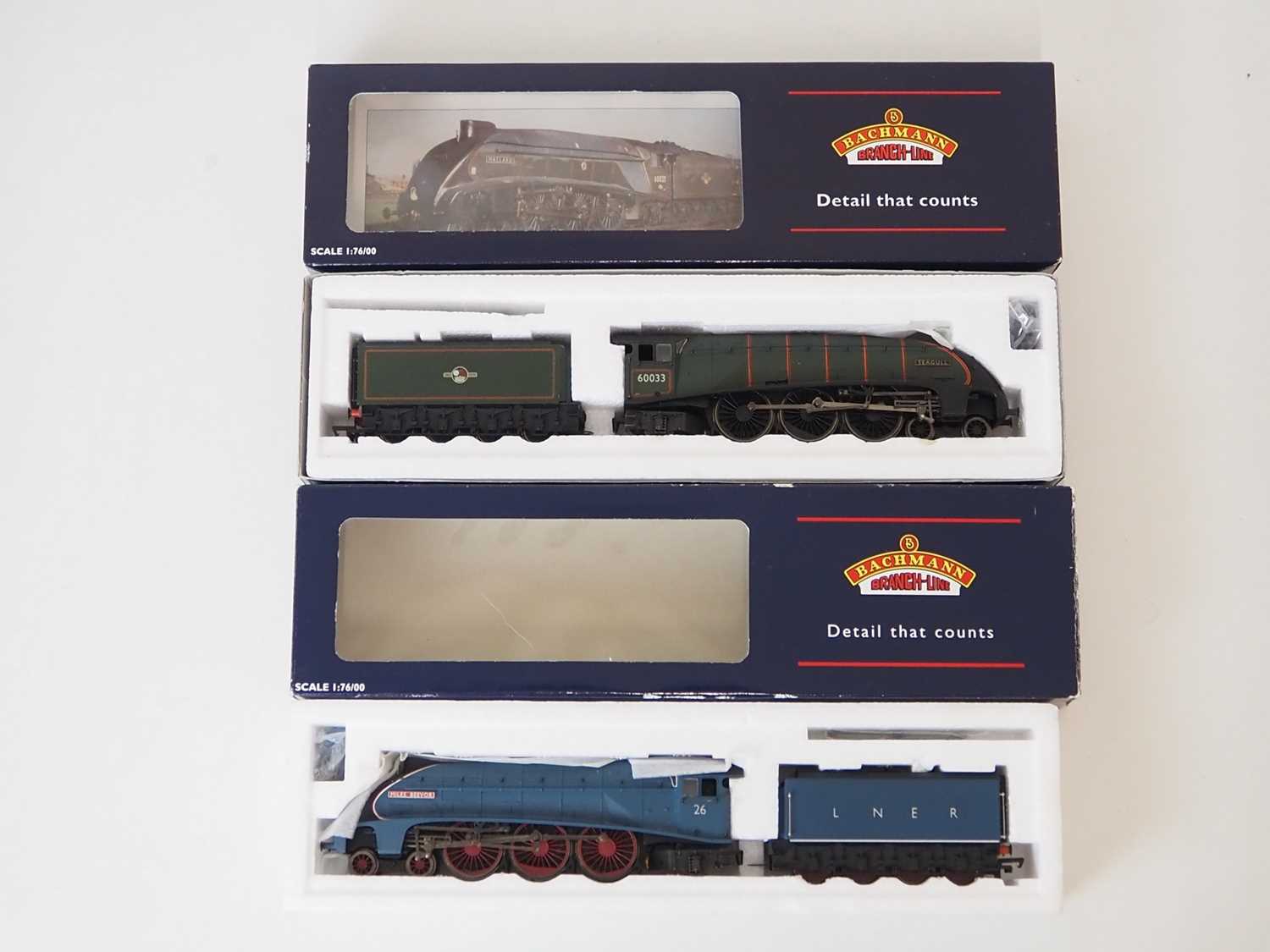 Lot 323 - A pair of BACHMANN OO gauge Class A4 class...