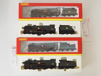 Lot 328 - A pair of HORNBY OO gauge Merchant Navy class...