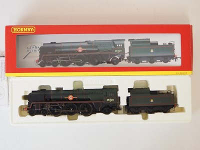 Lot 328 - A pair of HORNBY OO gauge Merchant Navy class...