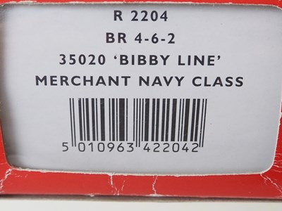 Lot 328 - A pair of HORNBY OO gauge Merchant Navy class...