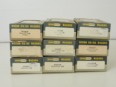 Lot 337 - A mixed group of WRENN OO gauge wagons of...