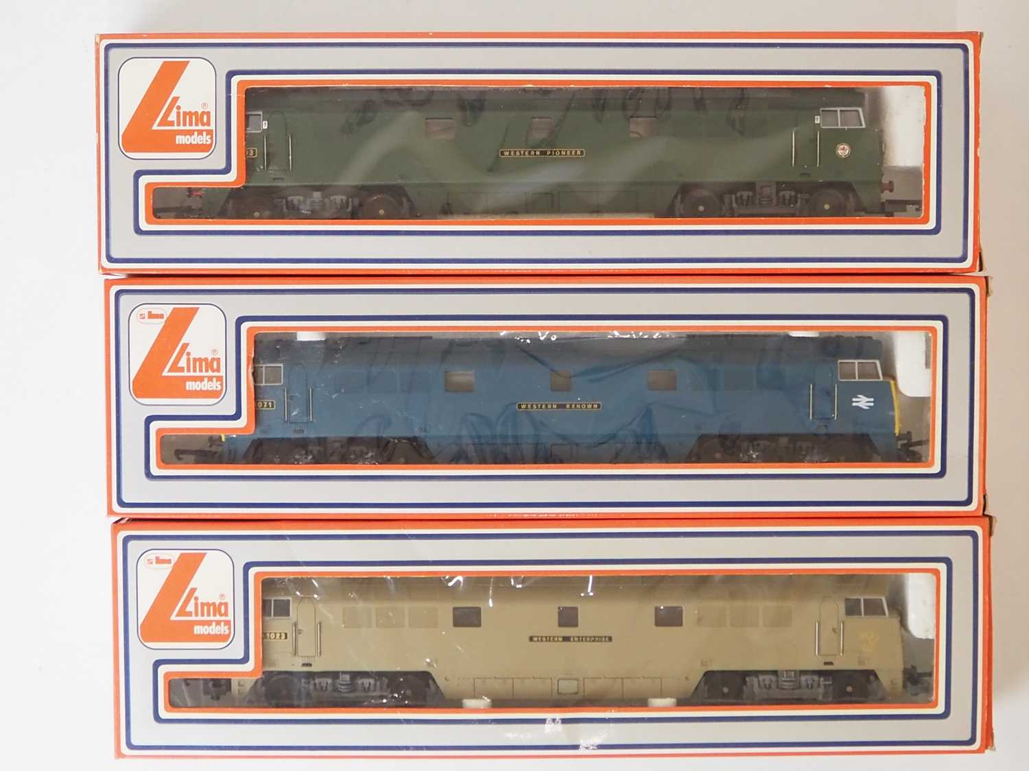 Lot 358 - A group of LIMA OO gauge Western Class diesel...