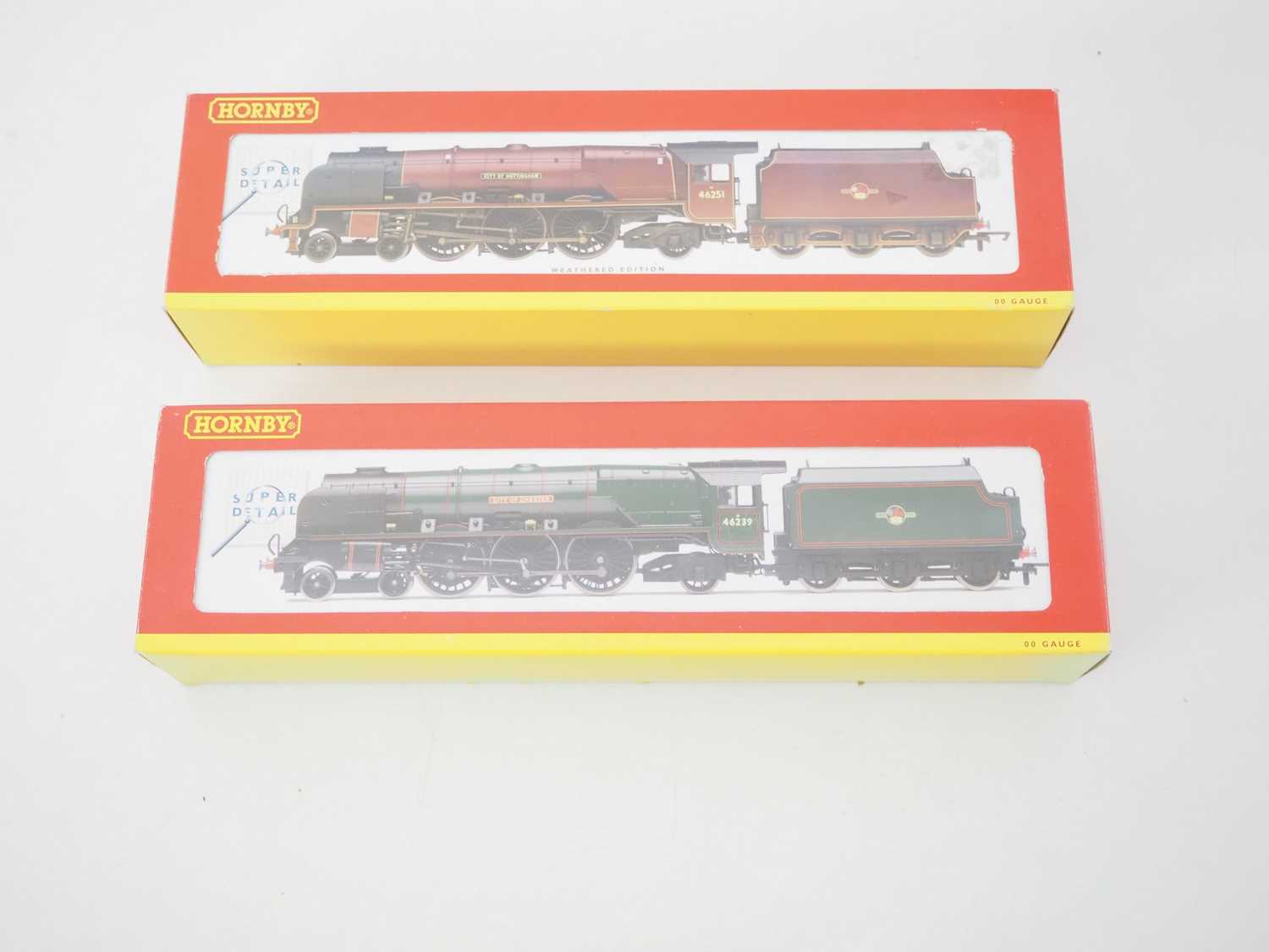 Lot 364 - A pair of HORNBY OO gauge Duchess Class steam...