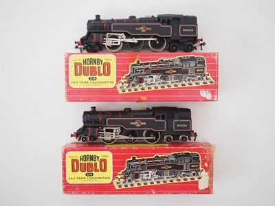 Lot 409 - A pair of HORNBY DUBLO 2218 OO gauge class 4MT...