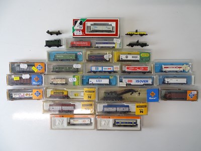 Lot 62 - A quantity of N Gauge European Outline freight...