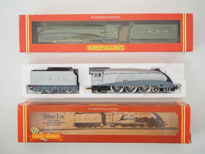 Lot 447 - A pair of HORNBY OO gauge LNER class A4 steam...
