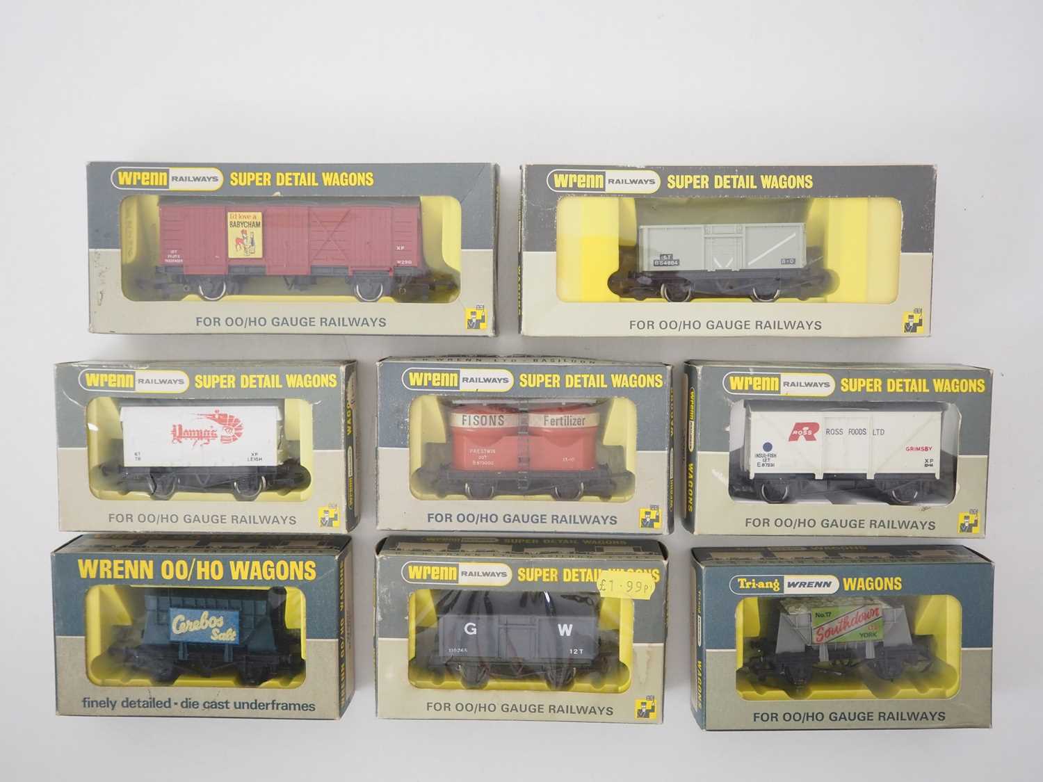 Lot 456 - A mixed group of WRENN OO gauge wagons of...