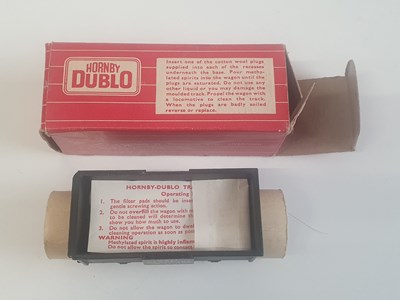 Lot 624 - A rare HORNBY DUBLO 4654 rail cleaning wagon...