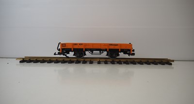 Lot 534 - A pair of LGB G scale flat wagons together...