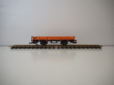 Lot 534 - A pair of LGB G scale flat wagons together...