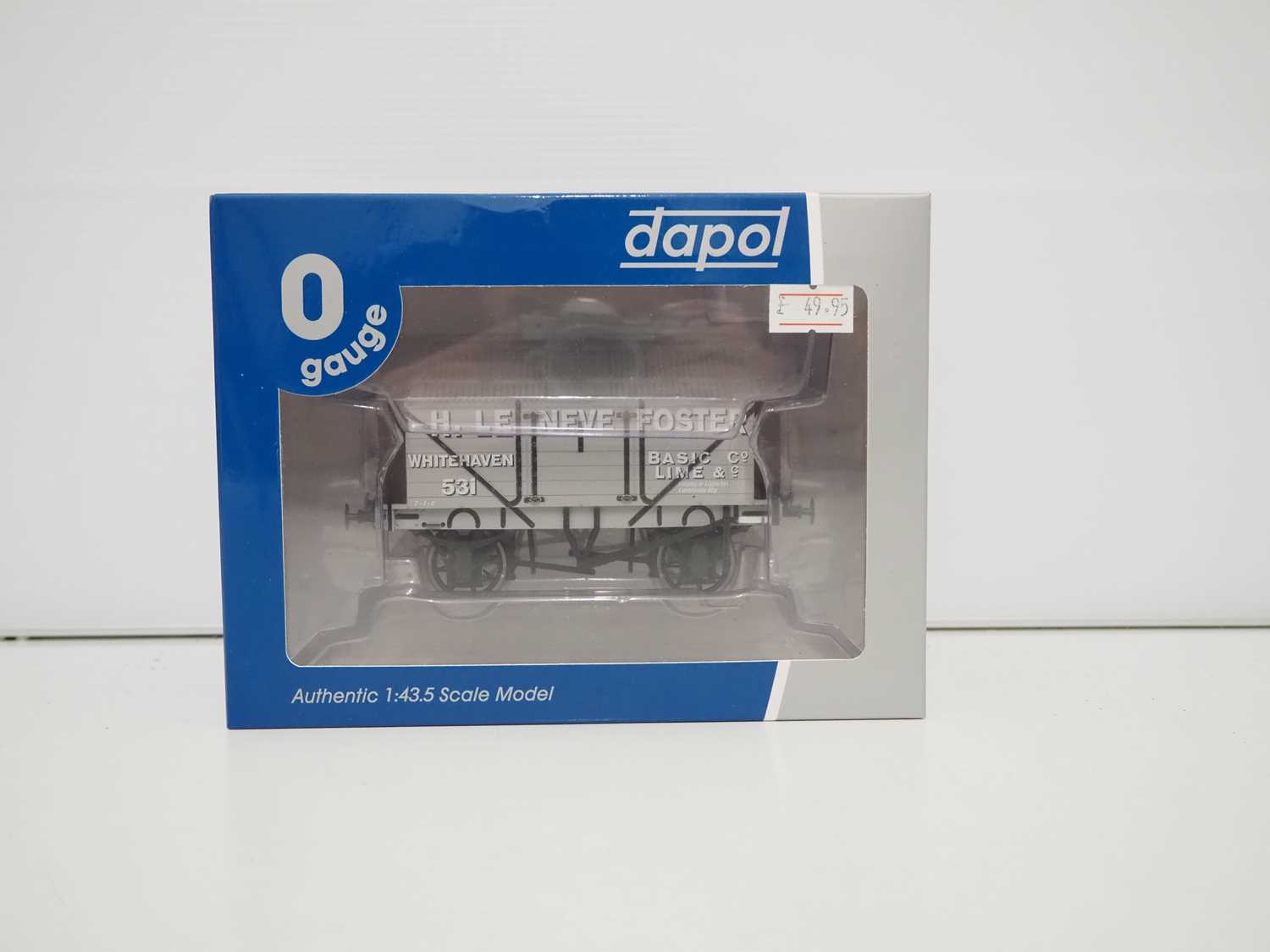 Lot 549 - A DAPOL O gauge 7F-017-001 lime wagon in H. Le...