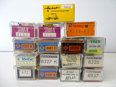 Lot 63 - A quantity of N Gauge European Outline freight...