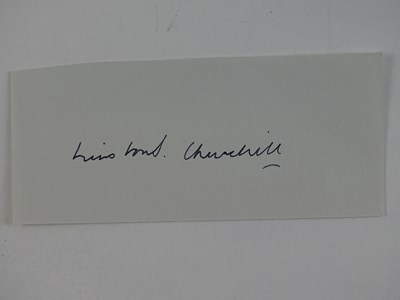 Lot 116 - WINSTON CHURCHILL - signed album page - this...