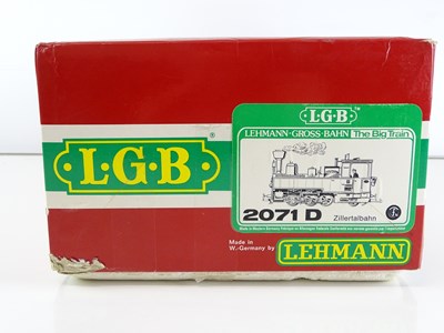 Lot 100 - An LGB G Scale 2071D Zillertalbahn 0-6-0 steam...