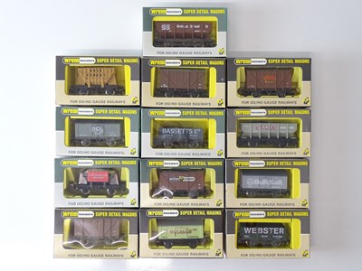 Lot 653 - A group of WRENN OO Gauge mixed wagons to...