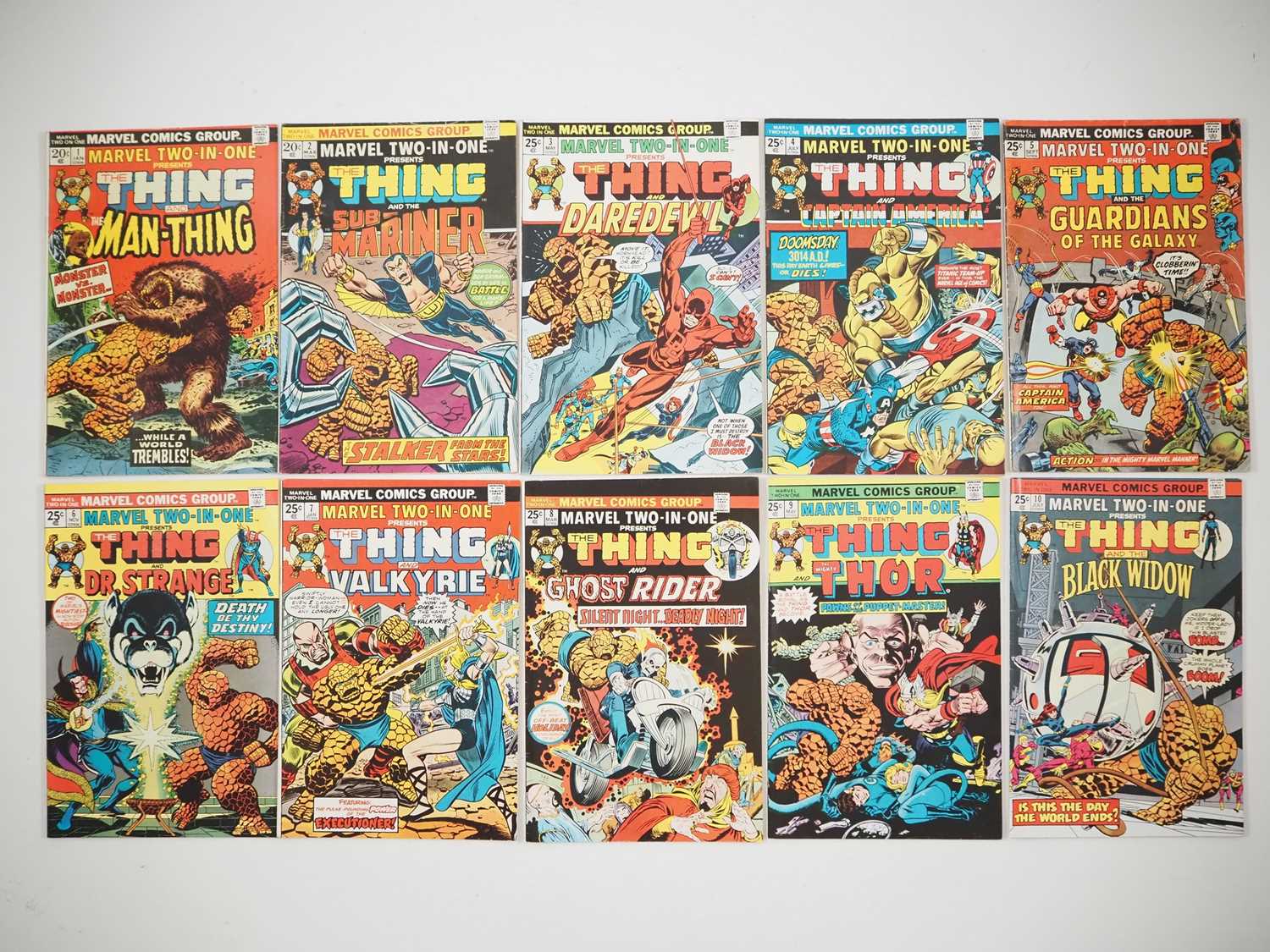 Lot 350 - MARVEL TWO-IN-ONE #1, 2, 3, 4, 5, 6, 7, 8, 9,...