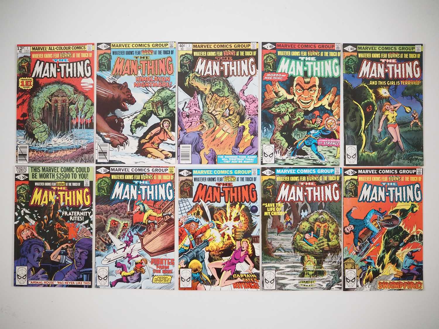 Lot 358 - MAN-THING VOL. 2 #1, 2, 3, 4, 5, 6, 7, 8, 9,...