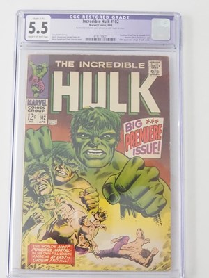 Lot 422 - INCREDIBLE HULK #102 (1968 - MARVEL) - GRADED...