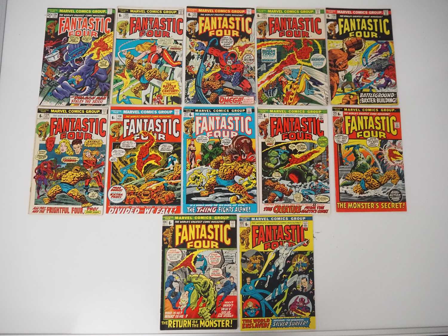 Lot 473 - FANTASTIC FOUR #123 to 134 (12 in Lot) -...